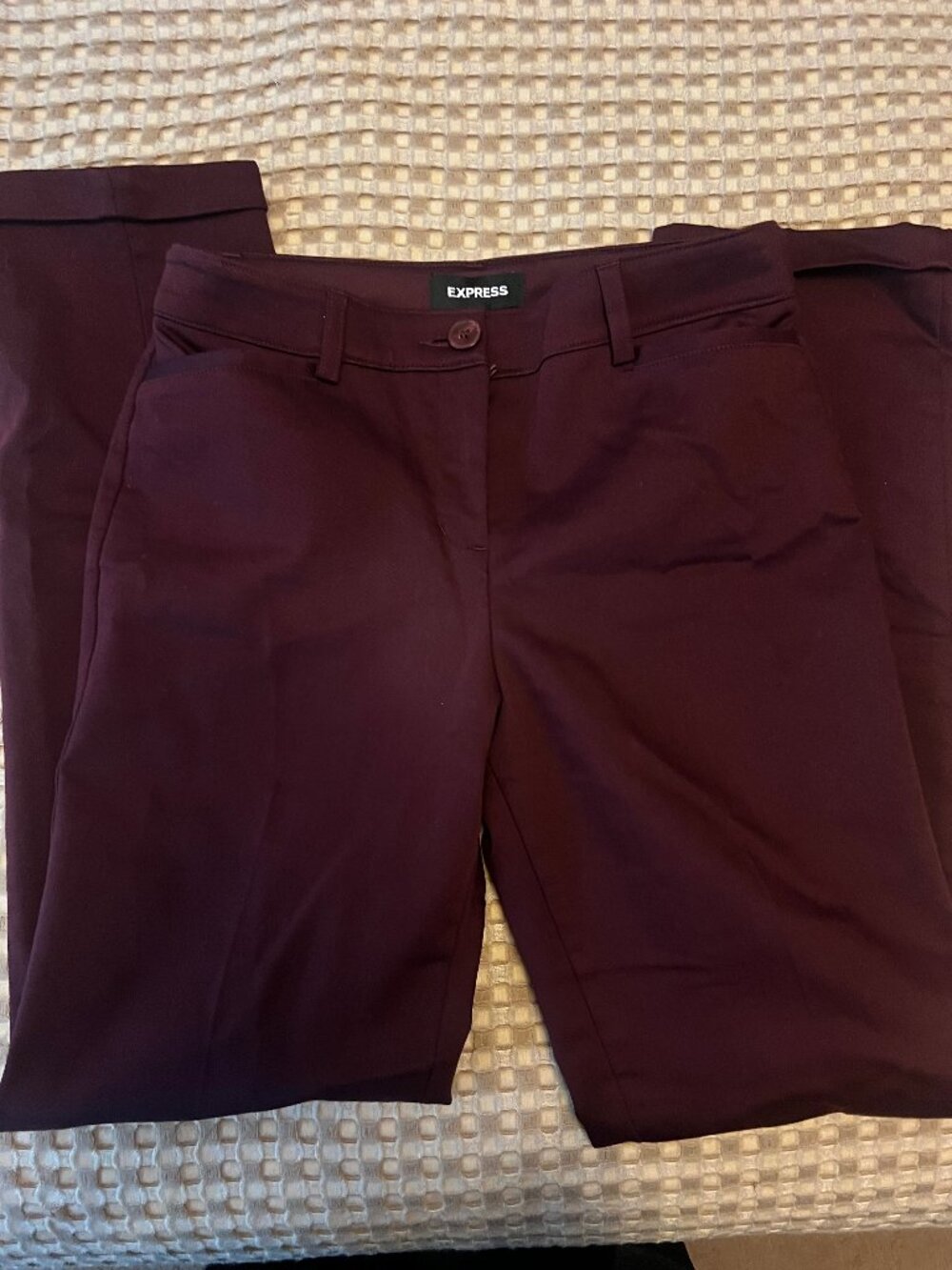 Express Straight Leg Mid Rise Stretch, Size 0R Pants